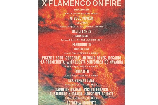 Programa Flamenco On Fire 2023 - Festival de Flamenco de Pamplona