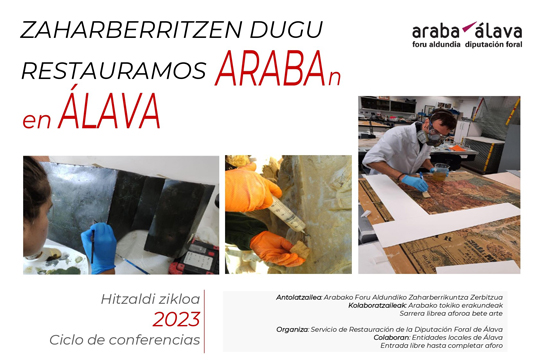 ciclo de conferencias "Restauramos en Álava": "Restauración de la escultura Araba de Néstor Basterretxea"