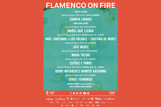 Programa Flamenco On Fire 2022 - Festival de Flamenco de Pamplona