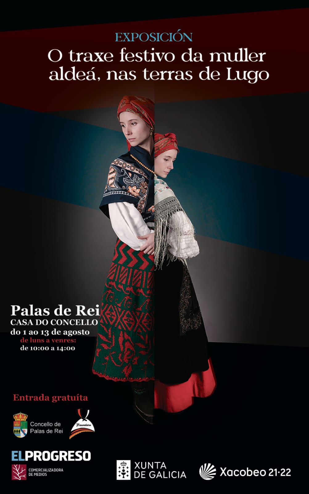 El traje festivo de la mujer aldeana, en las tierras de Lugo