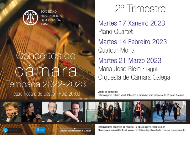 Sociedad Filarmónica de A Coruña- Quatour Mona