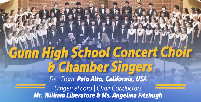 Gunn High School Concert Choir and Chamber Singers y el Coro de Jóvenes de Madrid