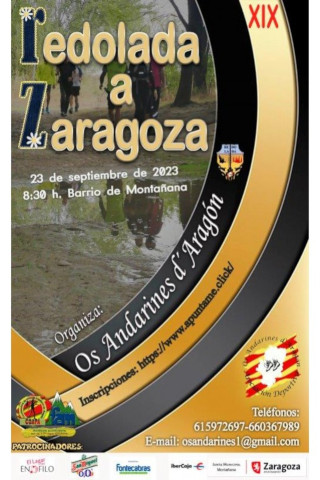 XIX Marcha senderista "Redolada a Zaragoza"