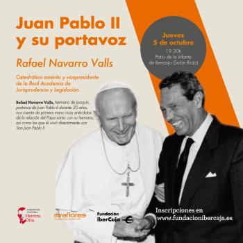 Juan Pablo II y su portavoz