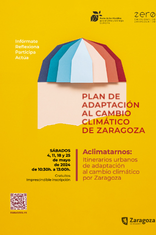 ¡Vuelve "Aclimatarnos 2024"! Itinerarios guiados urbanos de adaptación al cambio climático por Zaragoza.