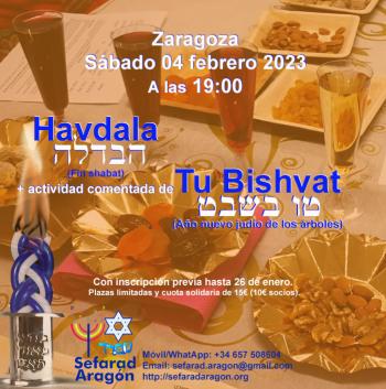 Celebracion "Tu Bishvat" (Ano nuevo de los arboles) y Havdala