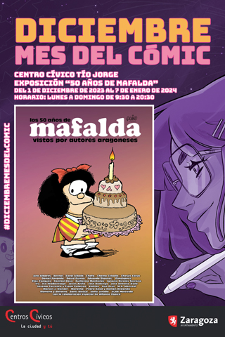 Diciembre mes del cómic.- Exposición 50 años de Mafalda